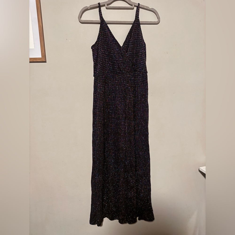 GUC Wild Fable Multicolor Metallic Sleeveless Jumpsuit